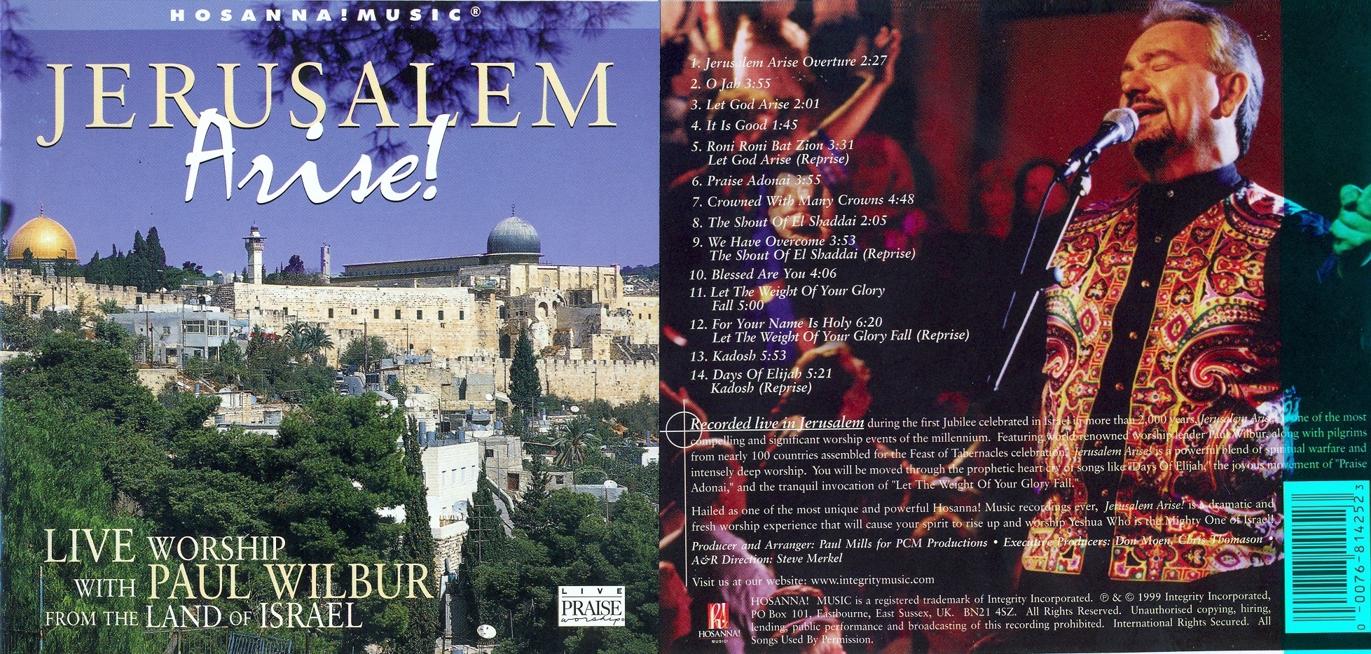 PAUL WILBUR CD 1